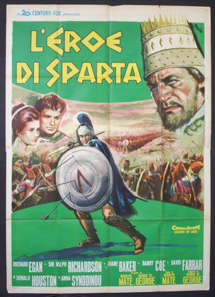 a movie poster of a man with a shield and a sword