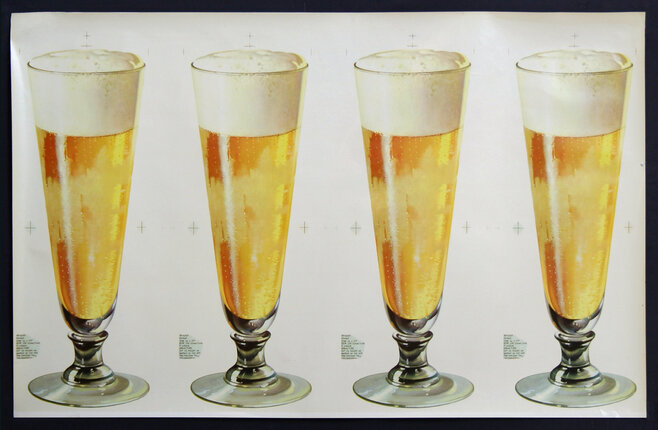 a poster of a beer glass