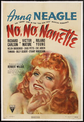 movie poster with a woman with red hair