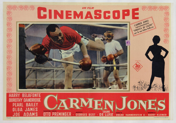 a movie poster of a man in boxing gloves