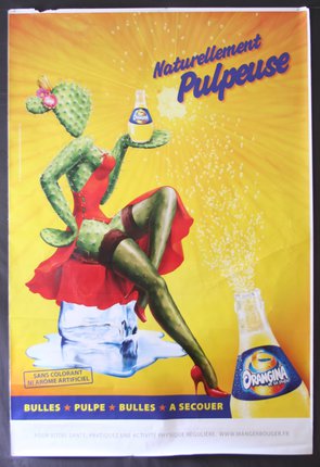 a poster of a cactus woman