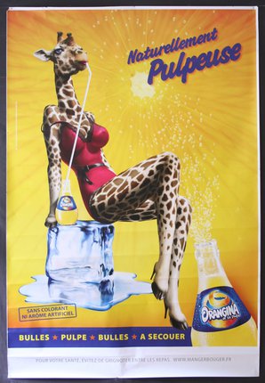 Barry overvældende Tilbud Orangina - Naturellement Pulpeuse (Giraffe) | Original Vintage Poster |  Chisholm Larsson Gallery