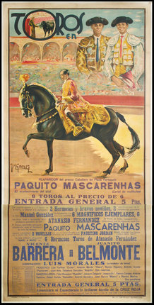a poster of a horse and rider