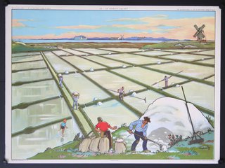a poster of farmers working in a field