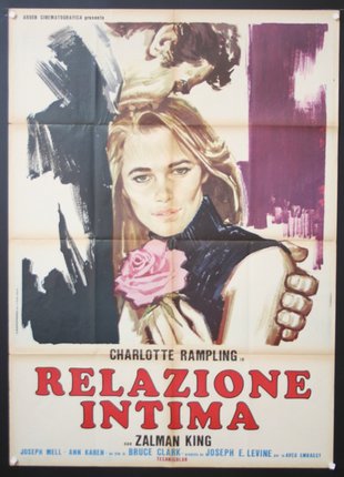 a poster of a woman holding a rose