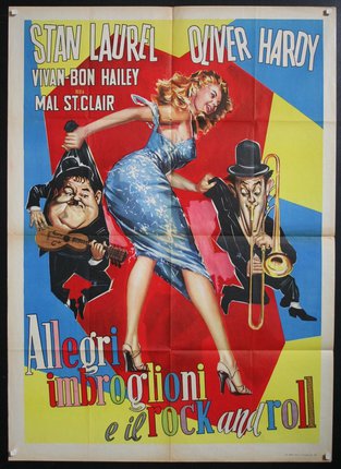 a movie poster of a woman and a man playing instruments