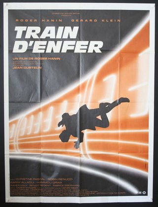 a movie poster with a silhouette of a man jumping