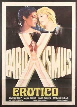 a movie poster with a couple of women
