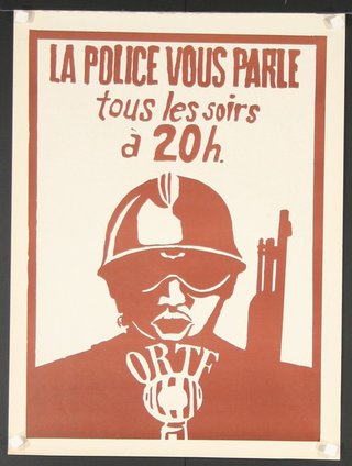 a poster with a man in a helmet and a gun