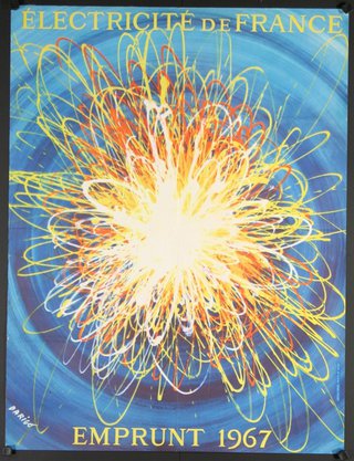 a painting of a burst of light
