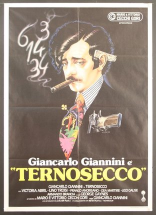 a poster of a man with a cigar
