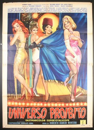 a poster of women in different dresses