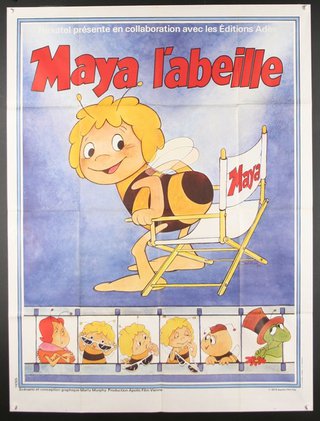 a poster of a cartoon bee