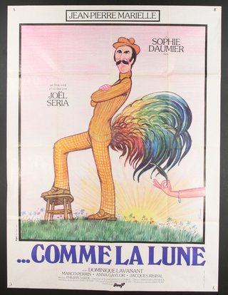 a poster of a man with a feather on his back