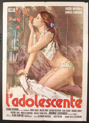 a poster of a woman in garment