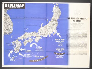 a map of japan with white arrows