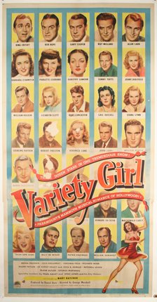 a poster of a variety girl