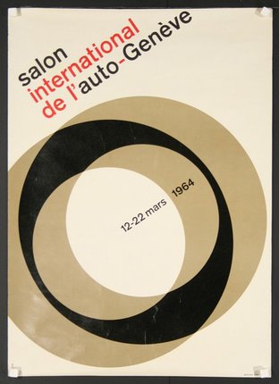 a poster with a circle design