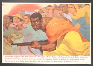 a poster of a man holding a gun