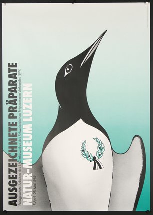 a poster of a penguin