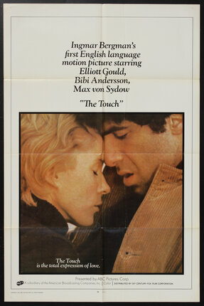 movie poster with Bibi Andersson and Elliot Gould in an intimate embrace