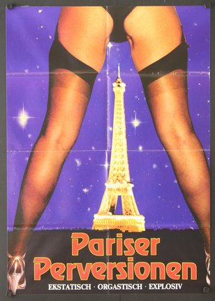 a poster of a woman in black underwear