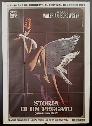 a poster of a woman with a bird wings