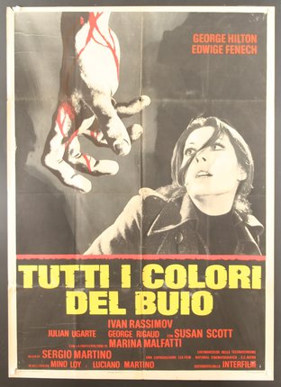 a movie poster of a woman and a hand