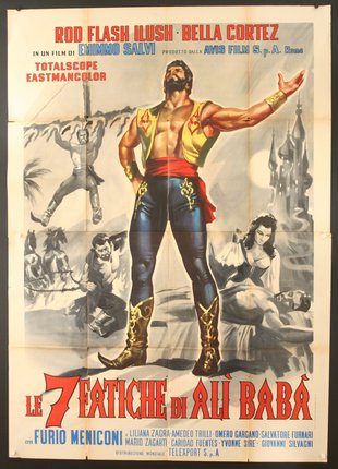 a poster of a man with his arms out