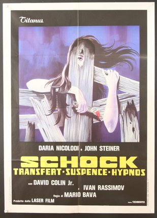 a movie poster of a woman holding a fence