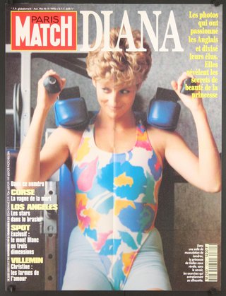 a magazine cover with a woman in a leotard