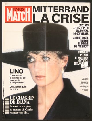 a magazine cover with a woman wearing a hat