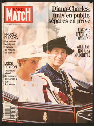 a magazine cover with a man and woman