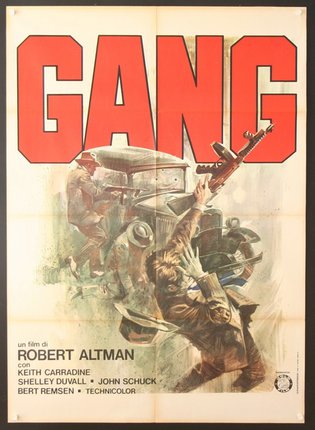 a movie poster with a group of men holding a gun