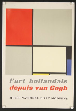 a poster with a square pattern