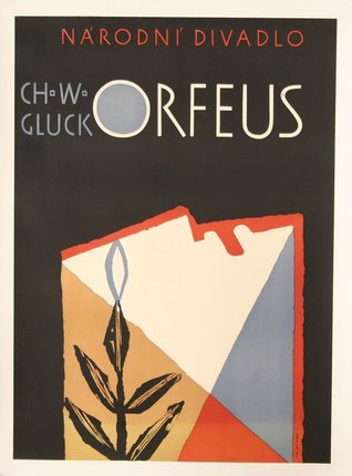 a poster with a graphic design