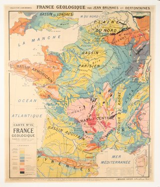 a map of france with different colors