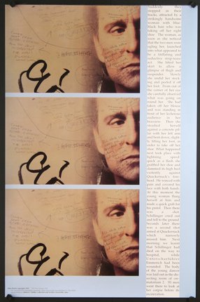 a collage of a Michael Douglas' face