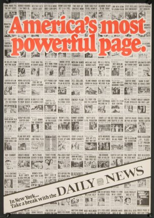 a poster of a newspaper