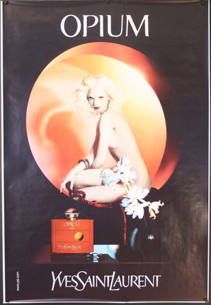 a poster of a woman sitting on a rope