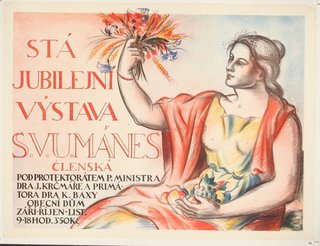 a woman holding flowers and a sign