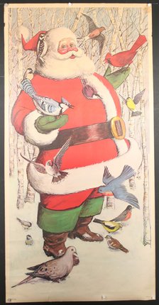 a poster of a santa claus