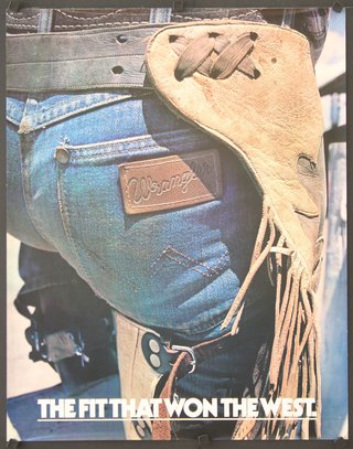 Wrangler - the Fit That Won the West | Original Vintage Poster | Chisholm  Larsson Gallery