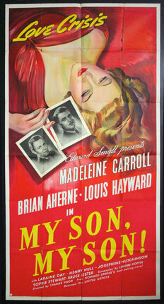 a movie poster with a woman holding pictures