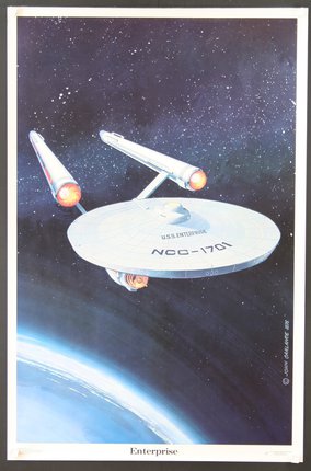 a poster of a space ship