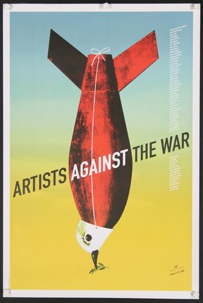 a poster with a bomb