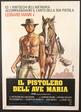 a poster of a man and a horse