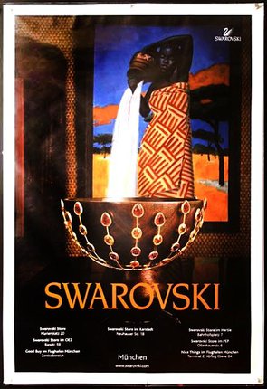 a poster of a woman pouring water into a bowl