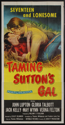 movie poster with two people kissing