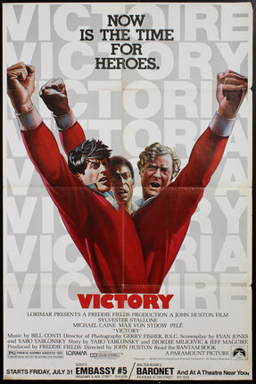 a poster of three men with fists up
